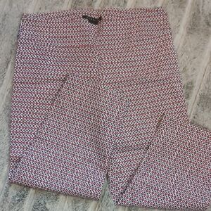Zac & Rachel Red and White Diamond Pattern Pants